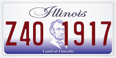 IL license plate Z401917