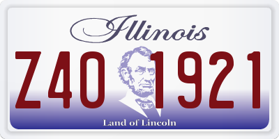 IL license plate Z401921