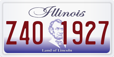 IL license plate Z401927