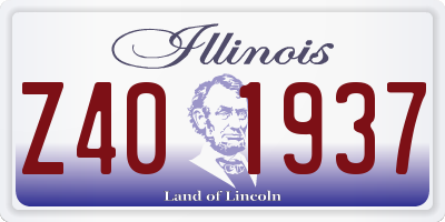 IL license plate Z401937