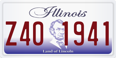 IL license plate Z401941