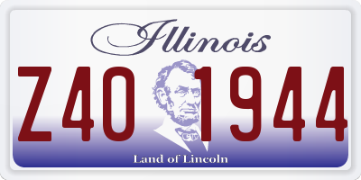 IL license plate Z401944