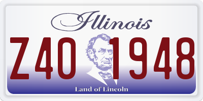 IL license plate Z401948
