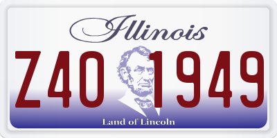 IL license plate Z401949