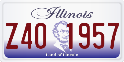 IL license plate Z401957