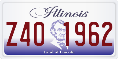 IL license plate Z401962