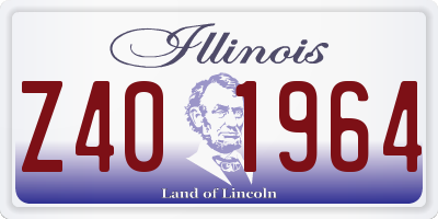 IL license plate Z401964
