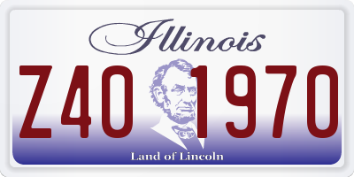 IL license plate Z401970