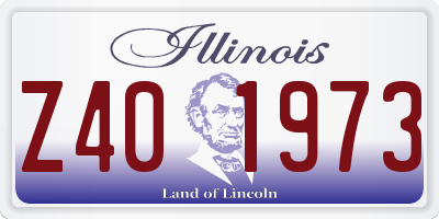 IL license plate Z401973