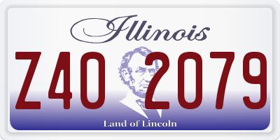 IL license plate Z402079