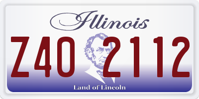 IL license plate Z402112