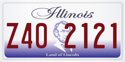 IL license plate Z402121