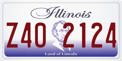 IL license plate Z402124