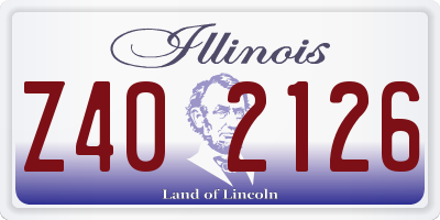 IL license plate Z402126