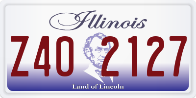 IL license plate Z402127