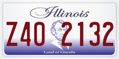 IL license plate Z402132