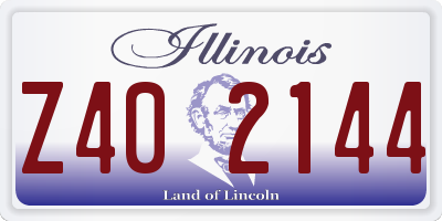 IL license plate Z402144
