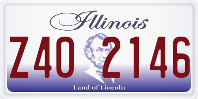 IL license plate Z402146
