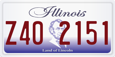 IL license plate Z402151