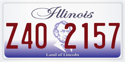 IL license plate Z402157