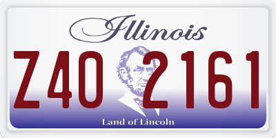 IL license plate Z402161