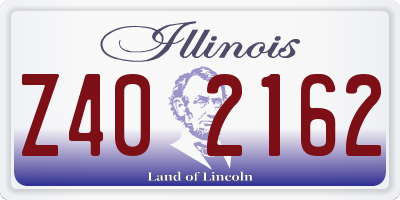 IL license plate Z402162