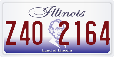 IL license plate Z402164