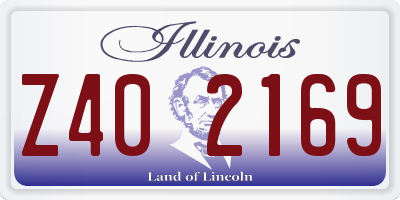 IL license plate Z402169