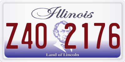 IL license plate Z402176