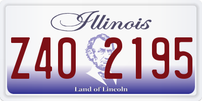 IL license plate Z402195