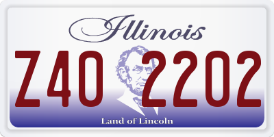 IL license plate Z402202