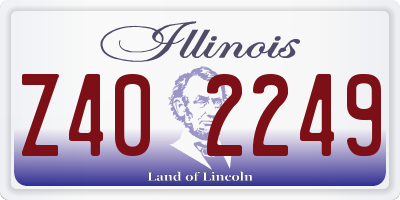 IL license plate Z402249