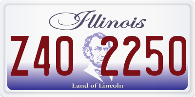 IL license plate Z402250