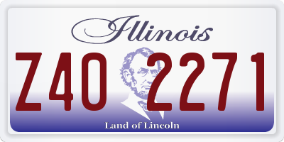 IL license plate Z402271