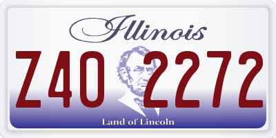 IL license plate Z402272