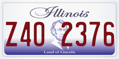 IL license plate Z402376