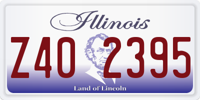 IL license plate Z402395