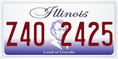 IL license plate Z402425