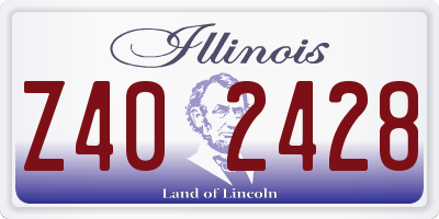 IL license plate Z402428