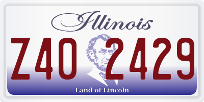 IL license plate Z402429
