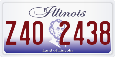 IL license plate Z402438