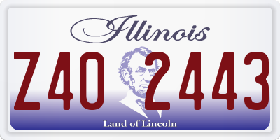 IL license plate Z402443