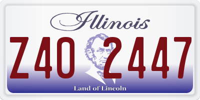 IL license plate Z402447
