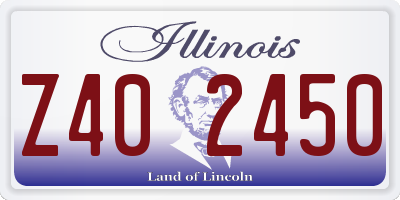 IL license plate Z402450