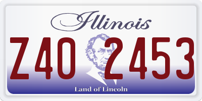 IL license plate Z402453