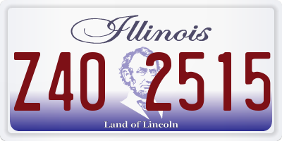 IL license plate Z402515