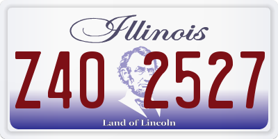 IL license plate Z402527