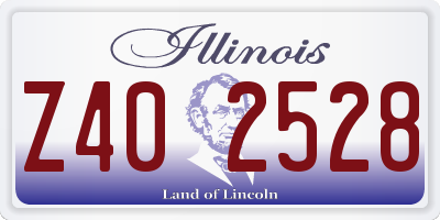 IL license plate Z402528
