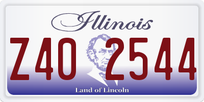 IL license plate Z402544