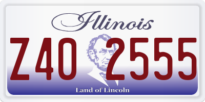 IL license plate Z402555
